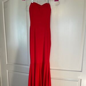 Elegant Red Evening Gown